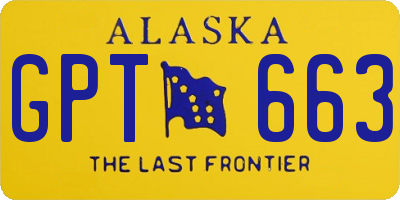AK license plate GPT663