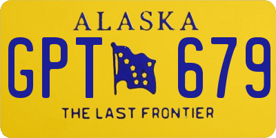 AK license plate GPT679