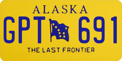 AK license plate GPT691