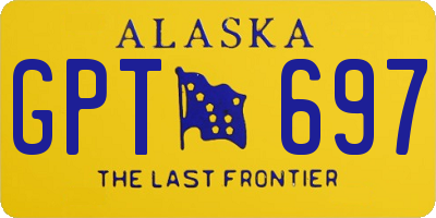 AK license plate GPT697