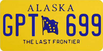AK license plate GPT699