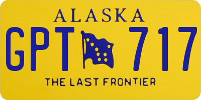 AK license plate GPT717