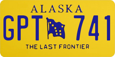 AK license plate GPT741