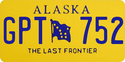 AK license plate GPT752