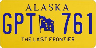 AK license plate GPT761