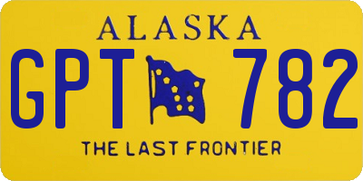 AK license plate GPT782