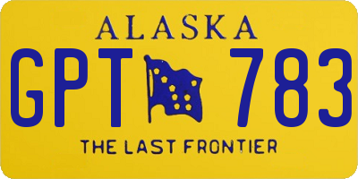 AK license plate GPT783