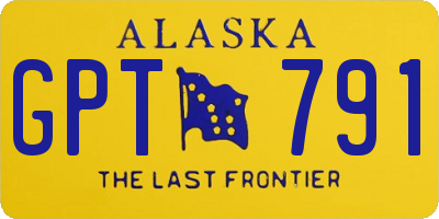 AK license plate GPT791