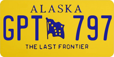 AK license plate GPT797