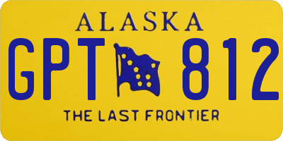 AK license plate GPT812