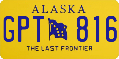 AK license plate GPT816