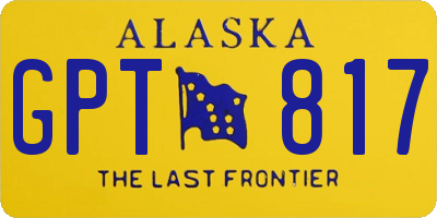 AK license plate GPT817