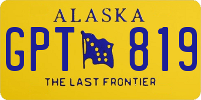 AK license plate GPT819
