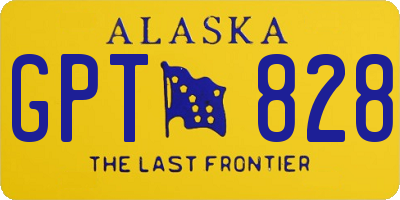 AK license plate GPT828