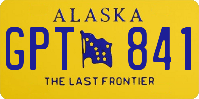 AK license plate GPT841