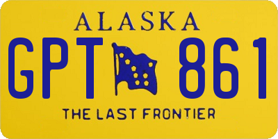 AK license plate GPT861