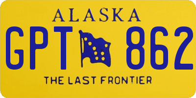 AK license plate GPT862