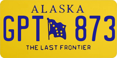 AK license plate GPT873
