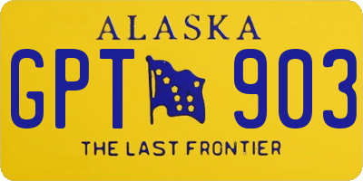 AK license plate GPT903