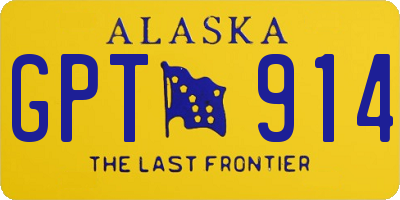 AK license plate GPT914