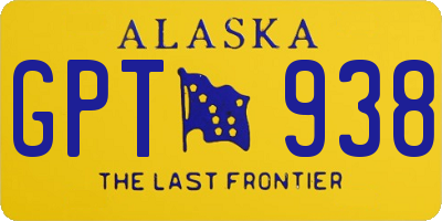 AK license plate GPT938