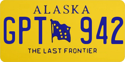 AK license plate GPT942
