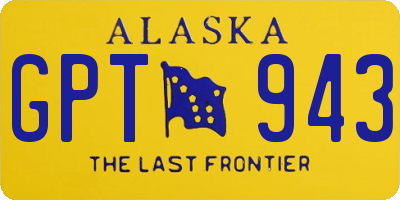 AK license plate GPT943