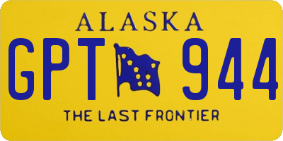 AK license plate GPT944