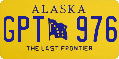 AK license plate GPT976