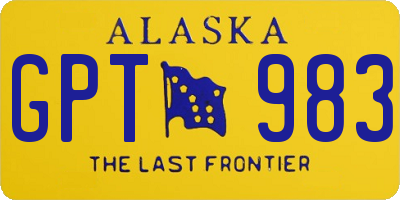 AK license plate GPT983