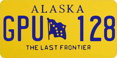 AK license plate GPU128
