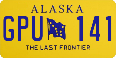 AK license plate GPU141