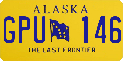 AK license plate GPU146