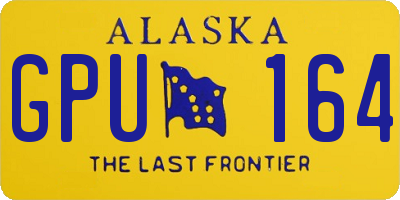 AK license plate GPU164