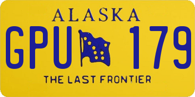 AK license plate GPU179