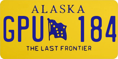 AK license plate GPU184