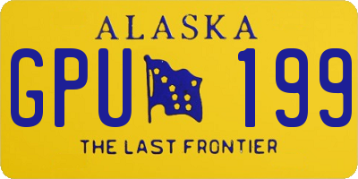 AK license plate GPU199