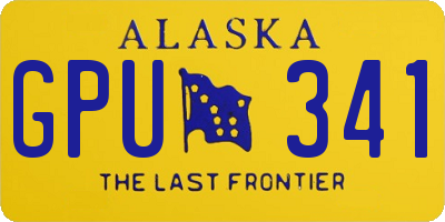 AK license plate GPU341