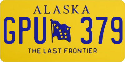 AK license plate GPU379