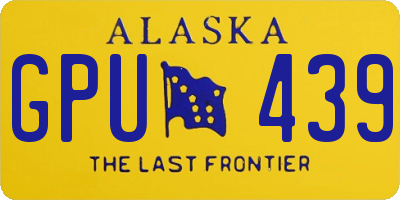 AK license plate GPU439