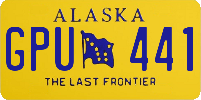 AK license plate GPU441