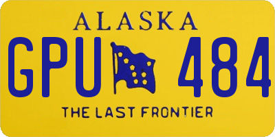 AK license plate GPU484