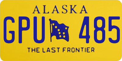 AK license plate GPU485