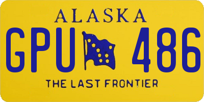AK license plate GPU486