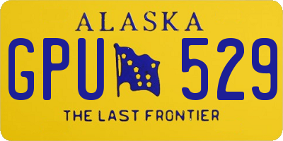 AK license plate GPU529