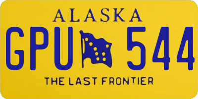 AK license plate GPU544