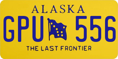 AK license plate GPU556