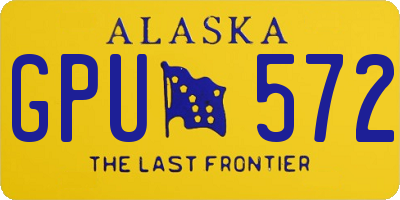 AK license plate GPU572