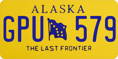 AK license plate GPU579