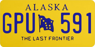 AK license plate GPU591